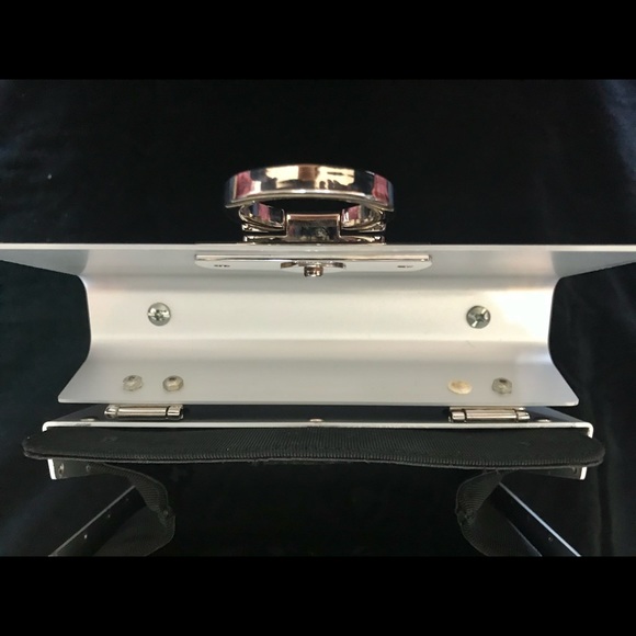 Salvatore Ferragamo Gancini Metal Handbag. - Picture 12 of 16